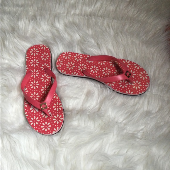 Kate Spade pink & white flip flop - Picture 2 of 3